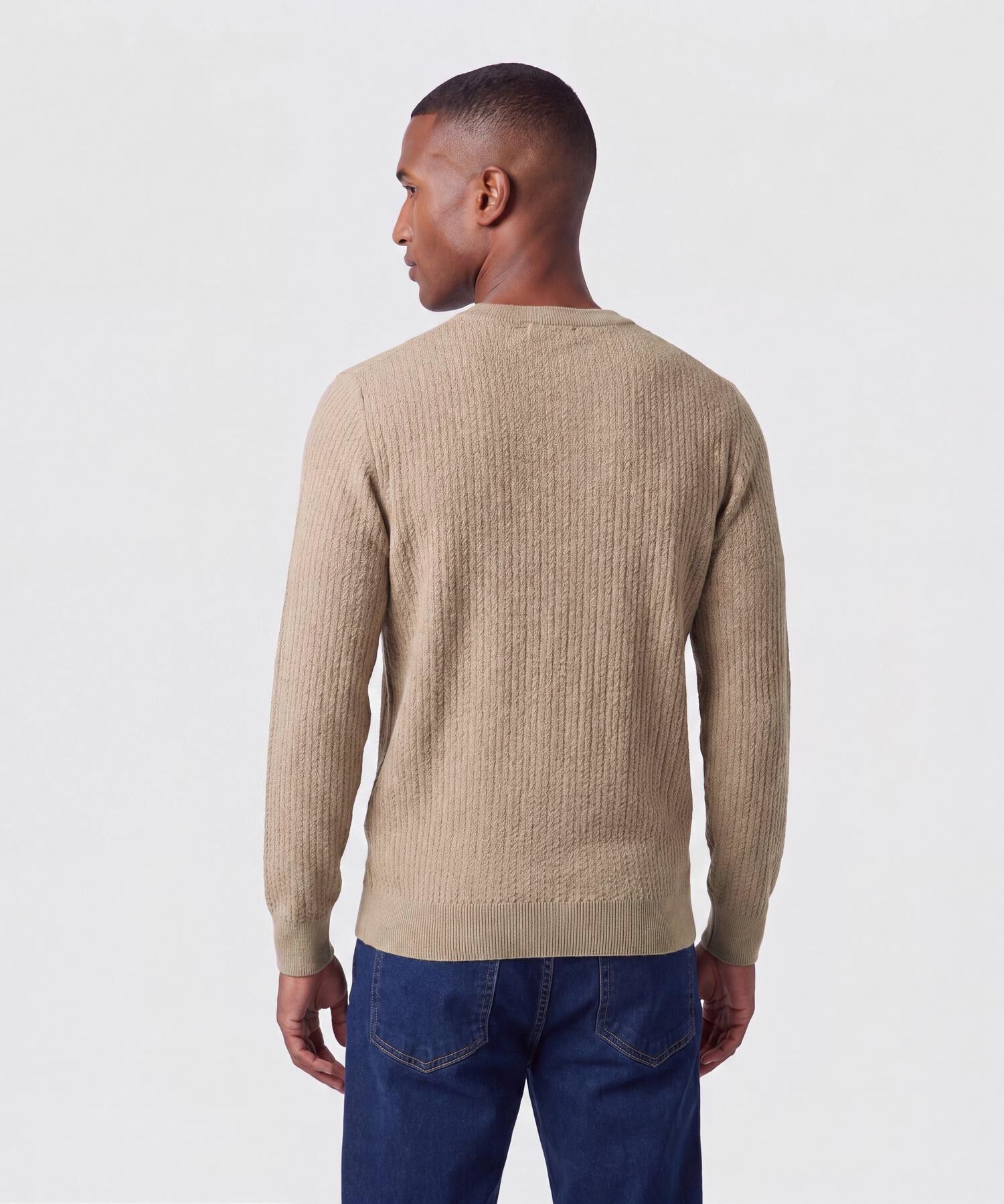 Saco De Tejido Con Textura Para Hombre