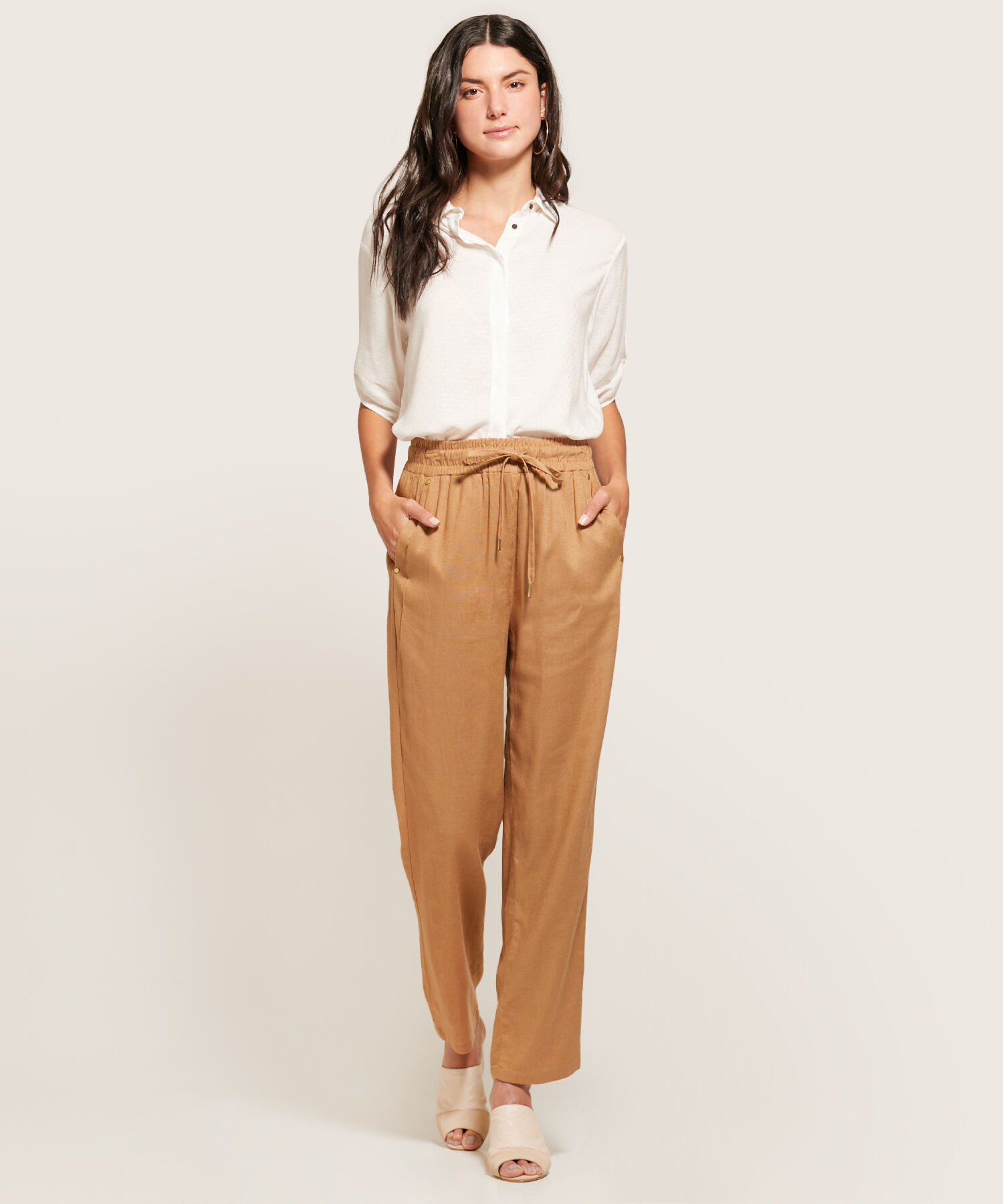 Pantalón en Efecto Lino
