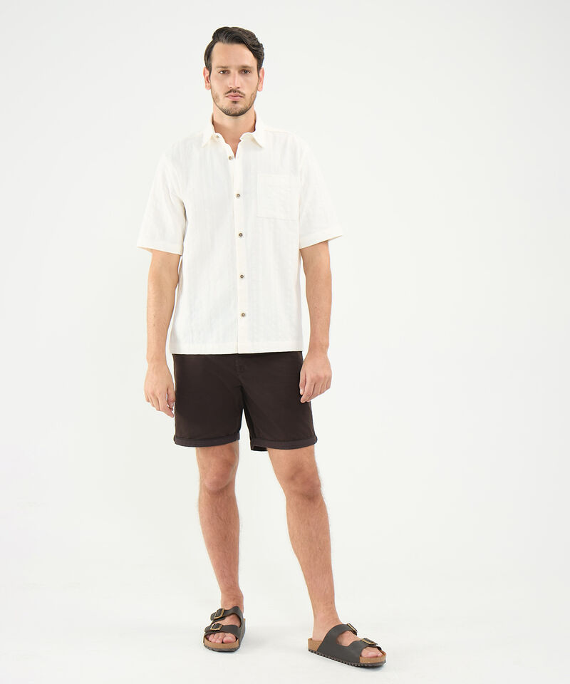 Camisa en Efecto Rústico