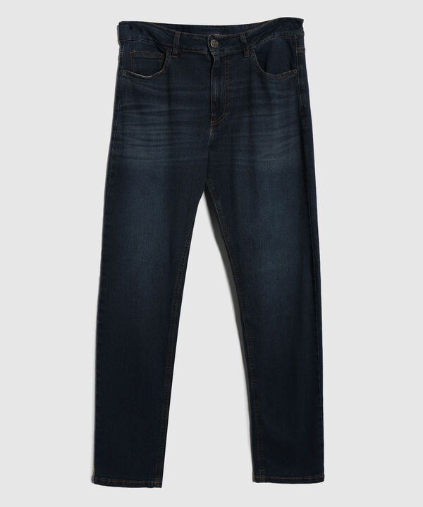 Jean Regular Taper Tono Azul Oscuro