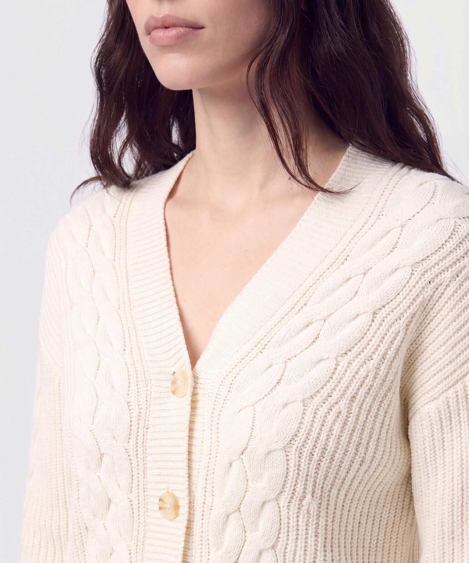 Saco C&aacute;rdigan de Trenzas para Mujer