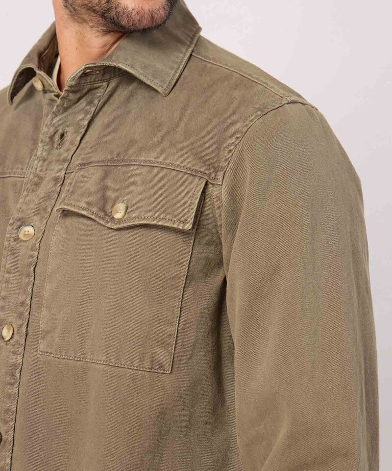 Sobrecamisa Con Bolsillo Manga Larga 