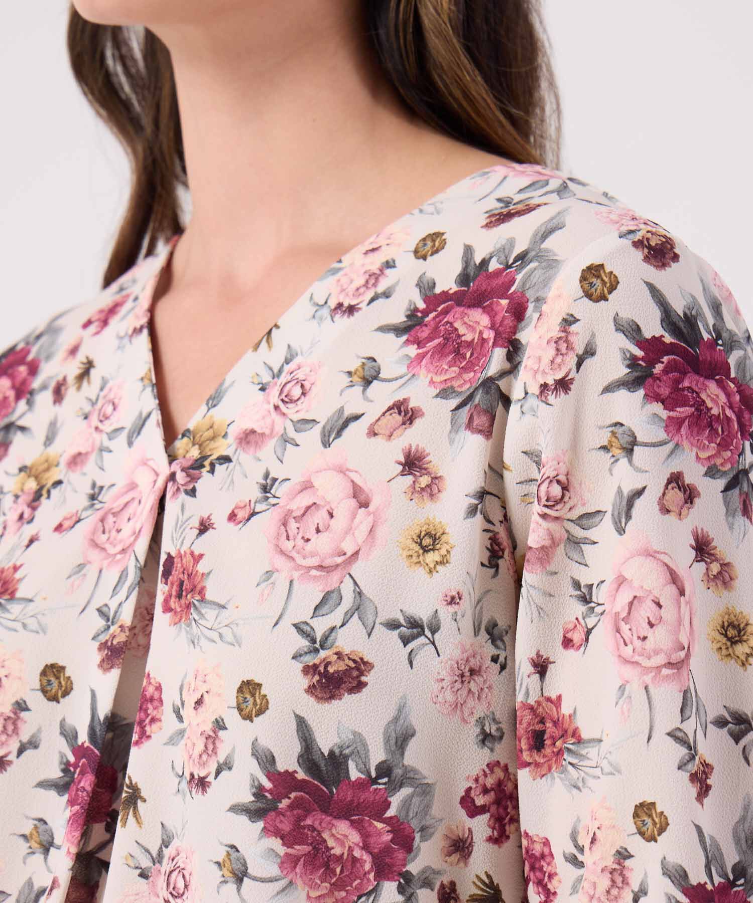 Blusa Esatmpada Manga 3/4 