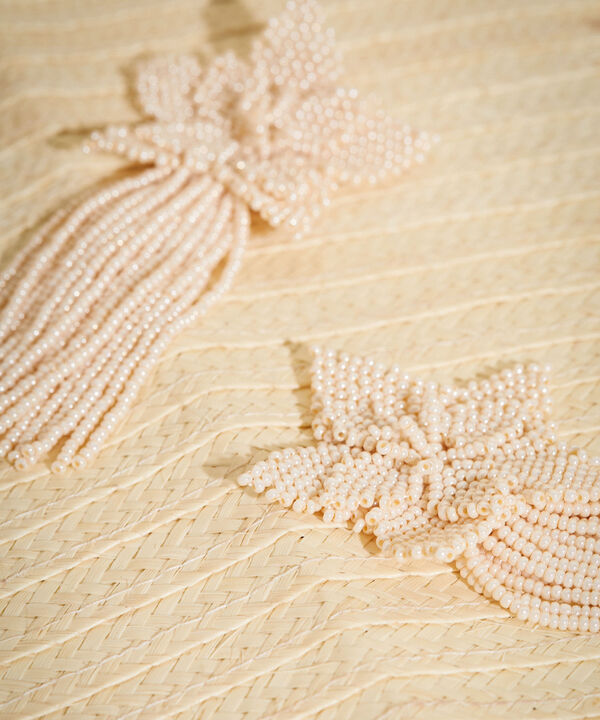 Aretes Largos De Flores