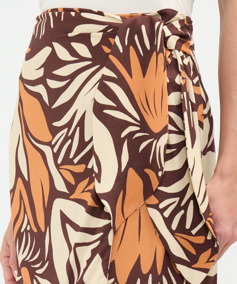 Falda con Estampado Botánico