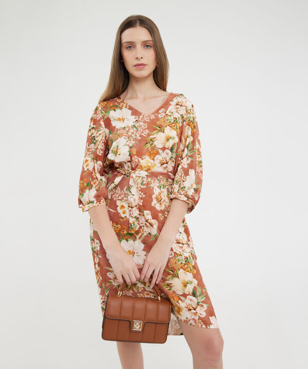 Vestido Estampado Escote En V image number null