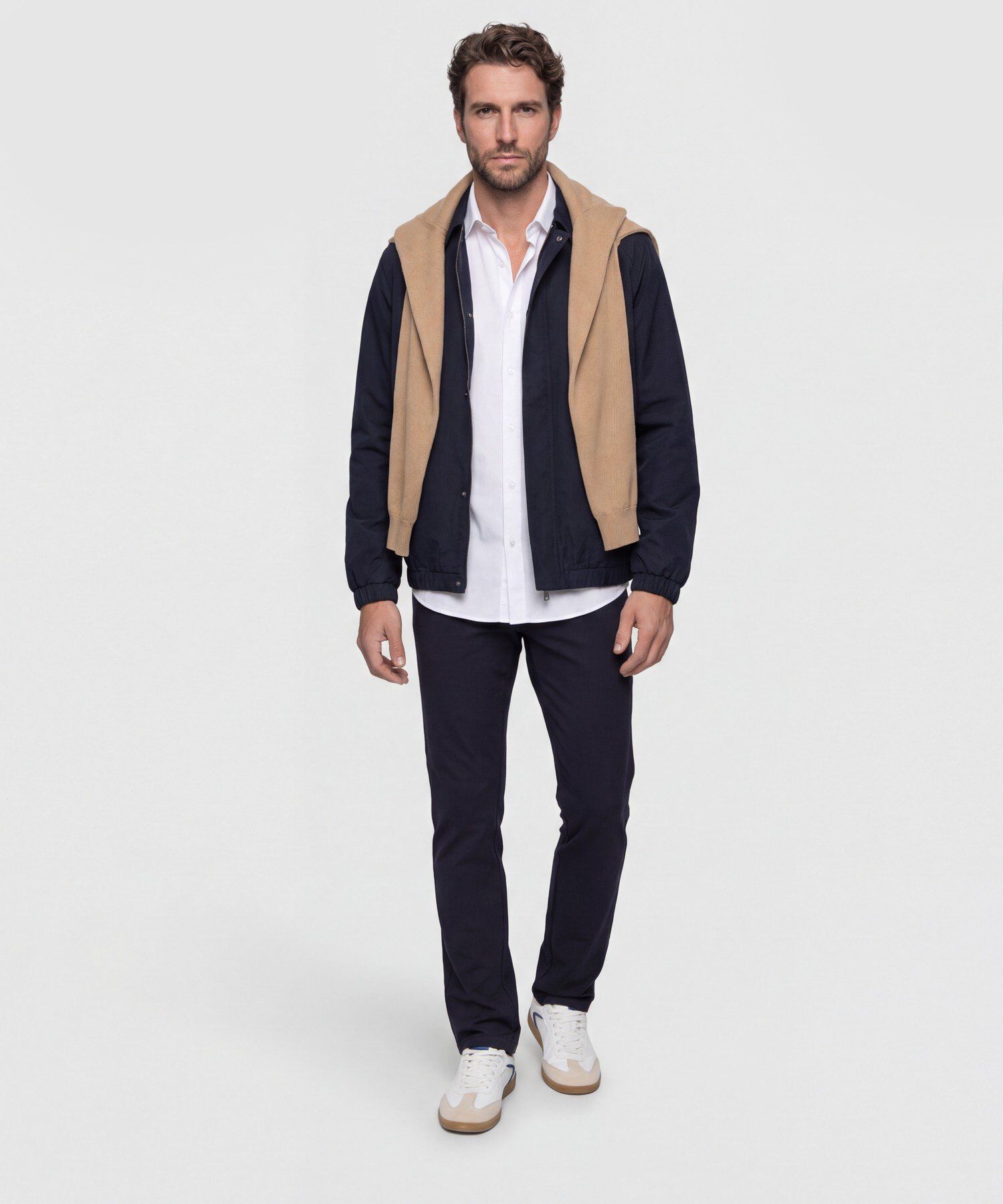 Camisa Non Iron Manga Larga Sin Bolsillo