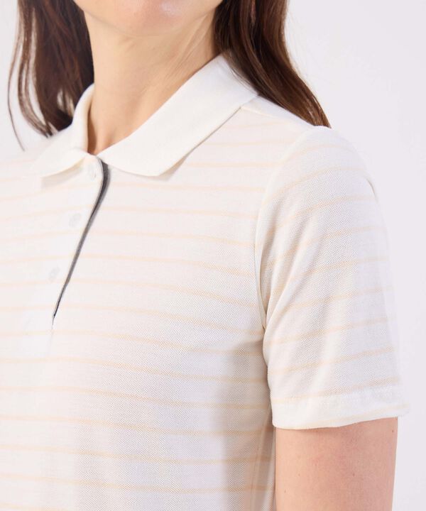 Polo Estampada Manga Corta Con Cuello Tejido Sin Bolsillo image number null