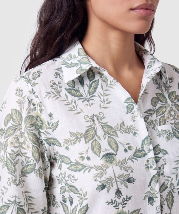 Camisa Mujer Manga Larga con Estampado