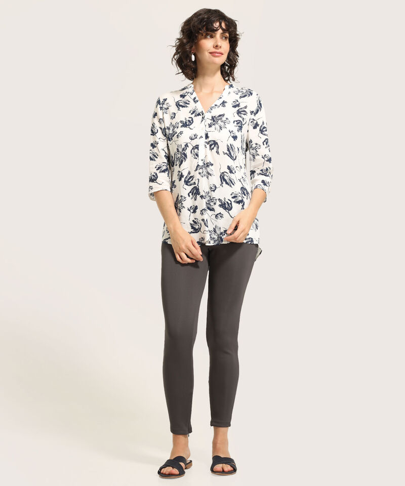 Blusa Pechera Estampada