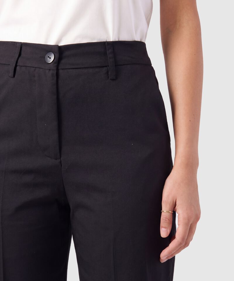 Pantal&oacute;n Bota Ancha Tiro Alto Para Mujer