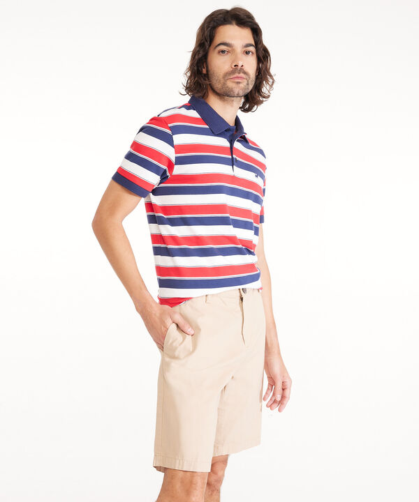Bermuda Para Hombre Corta Unicolor Con Bolsillo Trasero