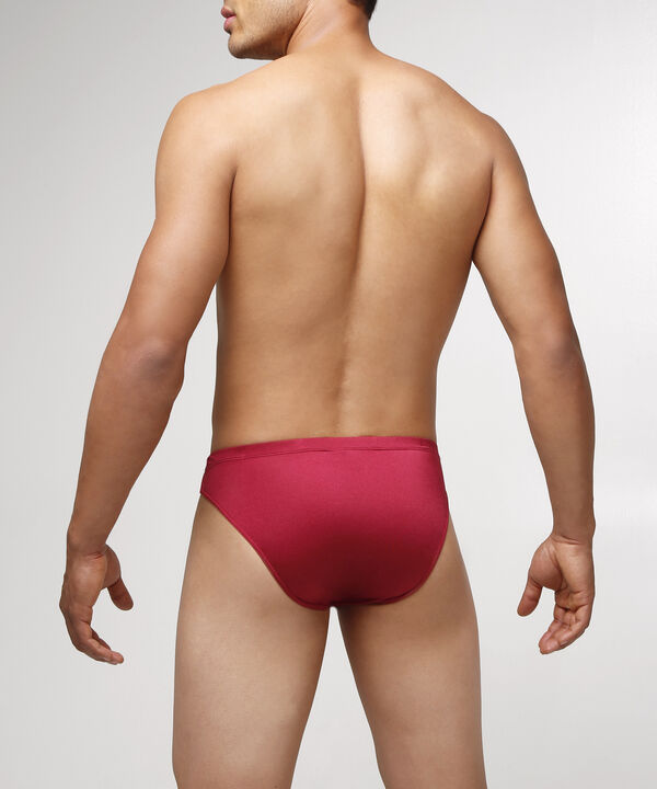 Calzoncillo Tipo Tanga Unicolor En Microfibra image number null