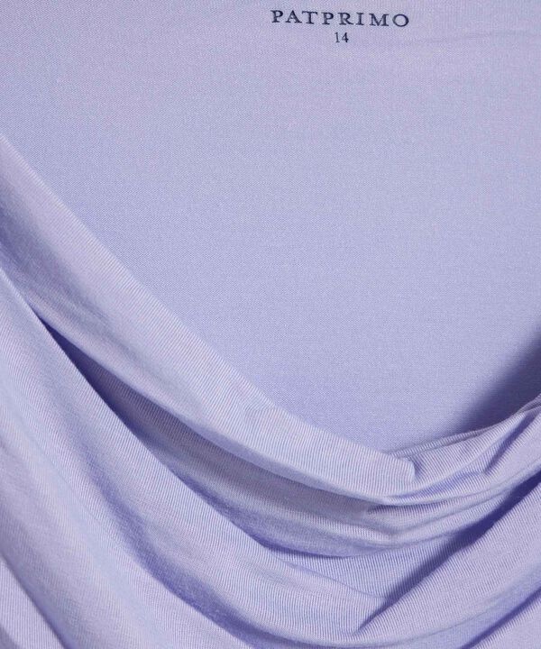 Camiseta Mujer Cuello Drapeado Manga 3/4 Elegante