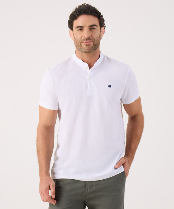 Polo Mao Unicolor Con Pestaña Unicolor  Sin Bolsillo Silueta Slim Fit image number null