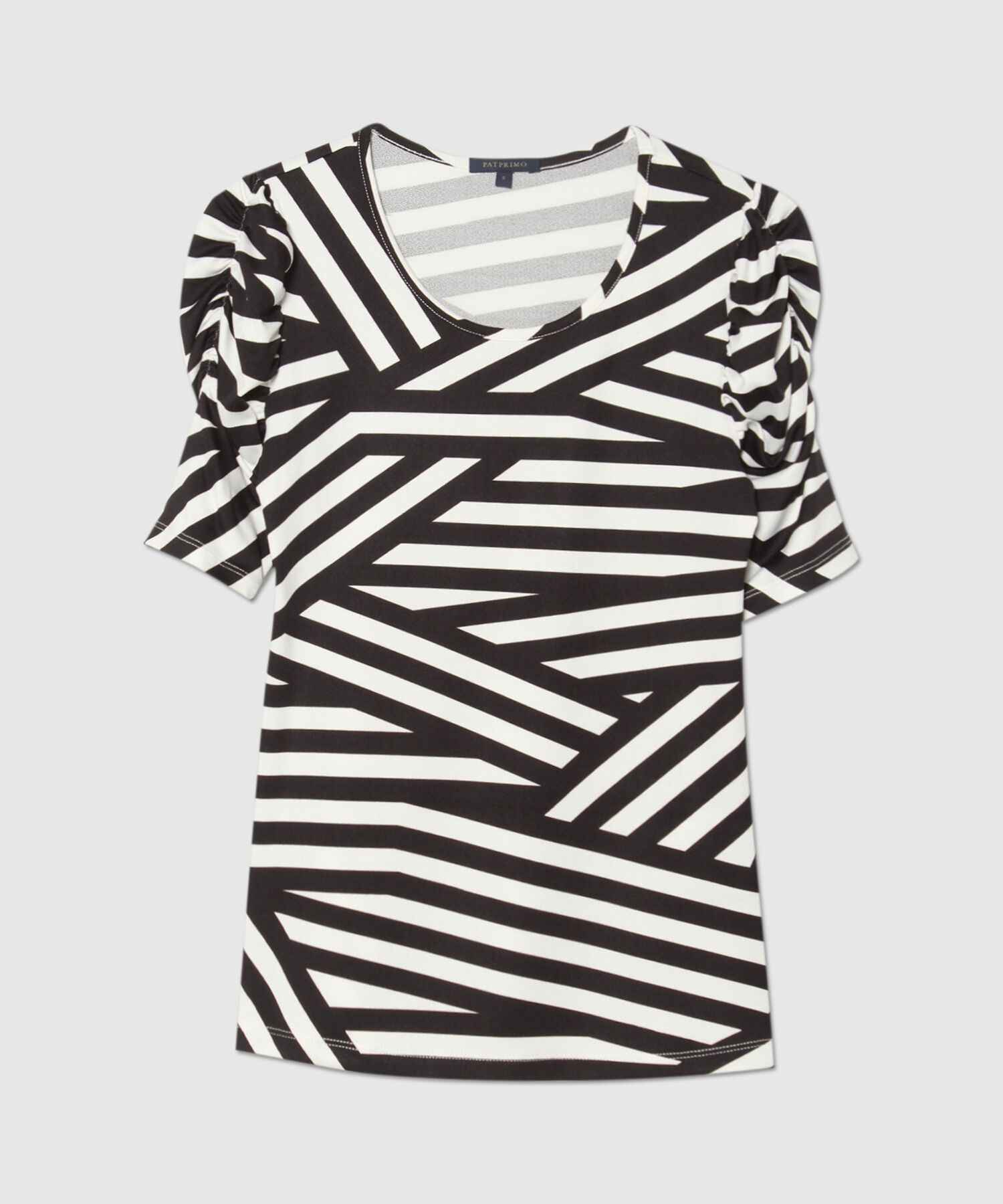 Camiseta Estampada con Ruche
