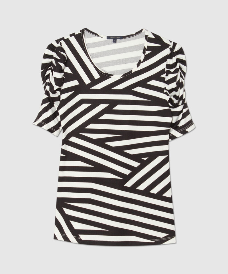 Camiseta Estampada con Ruche