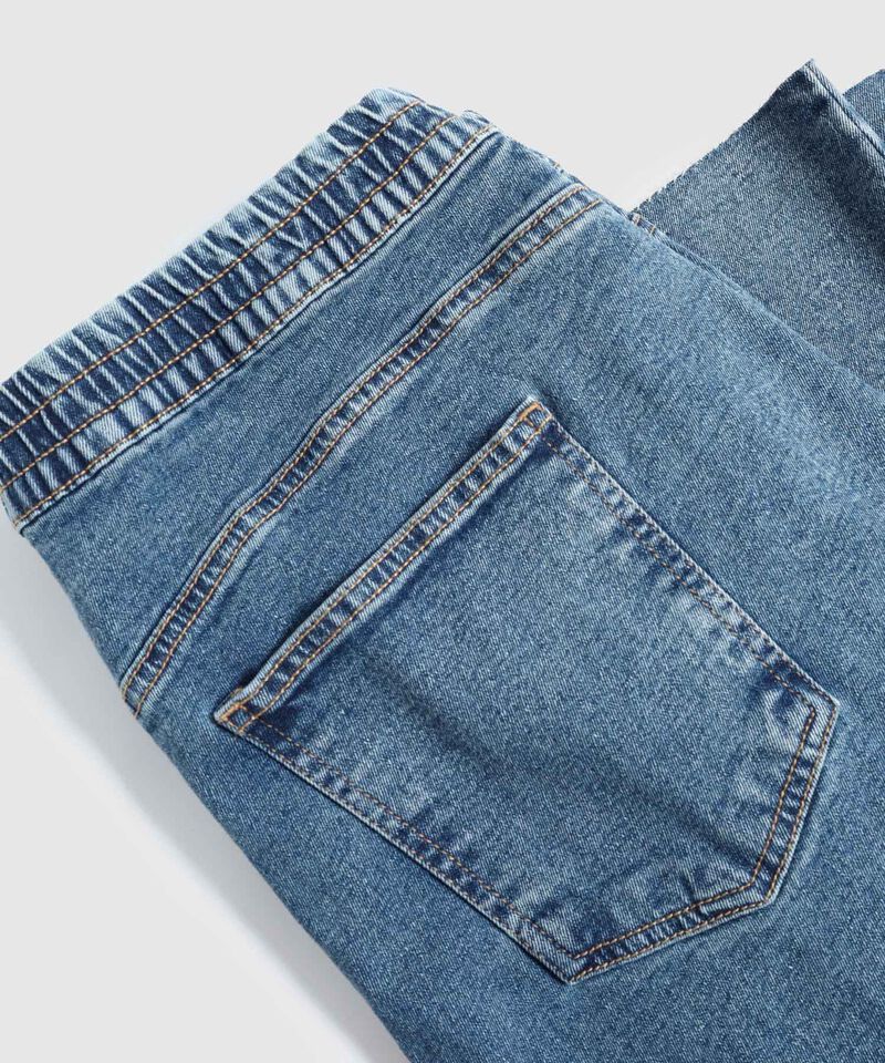Jean Straight De Tiro Medio Para Mujer Curvy