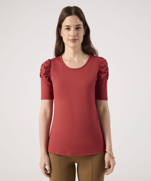 Camiseta Con Detalle En Hombros  image number null