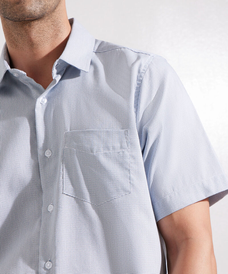 Camisa Estampada con Bolsillo