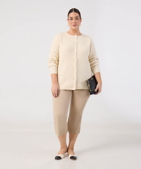 C&aacute;rdigan En Tejido De Punto Para Mujer Curvy