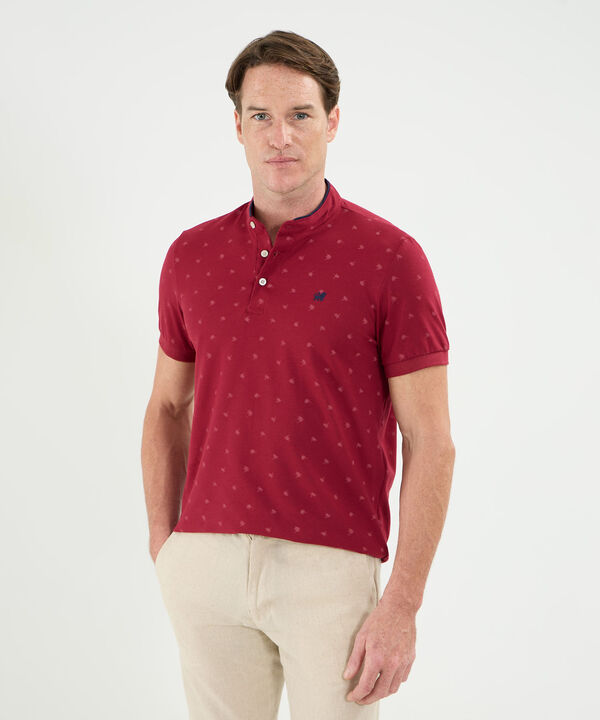 Polo Cuello Mao Con Puños Tejidos Para Hombre image number null