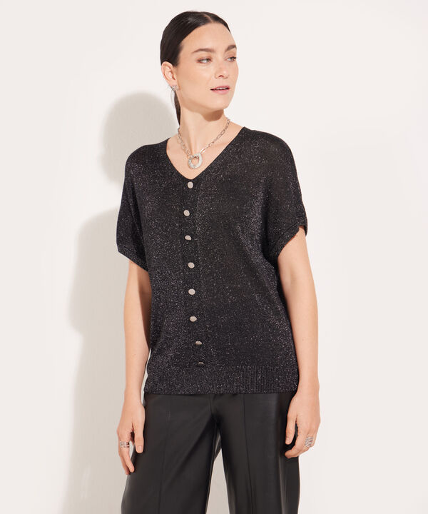 Blusa Tejida con Escote en V image number null