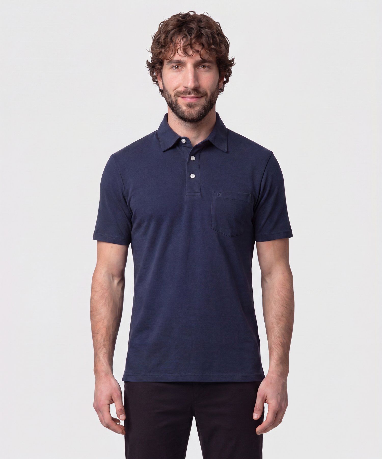 Polo Con Bolsillo De Parche Para Hombre