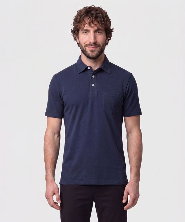 Polo Con Bolsillo De Parche Para Hombre image number null