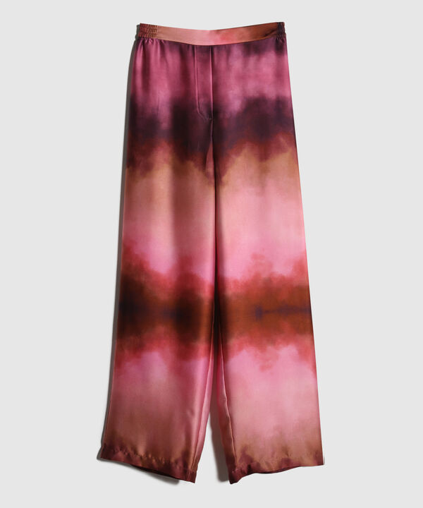 Pantalon Fluido Encauchado En Cintura