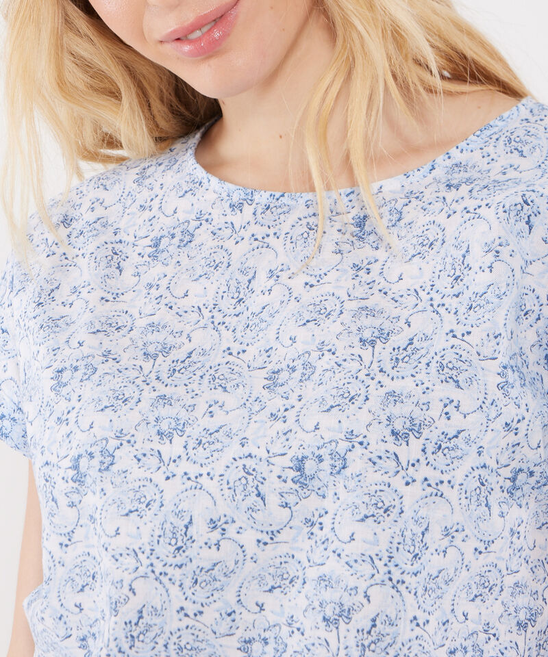 Blusa Manga Corta Estampada
