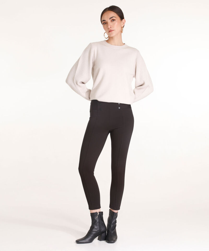 Leggings Con Broches Sobrepuestos