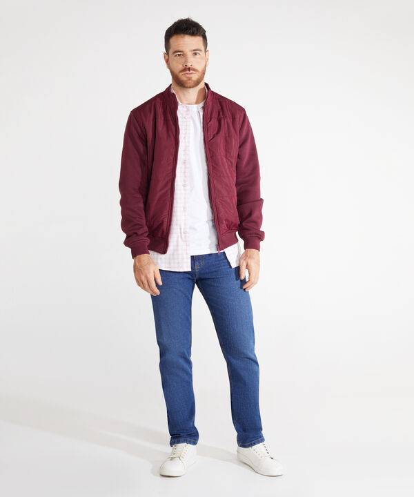 Chaqueta Acolchada De Punto Y Plano image number null