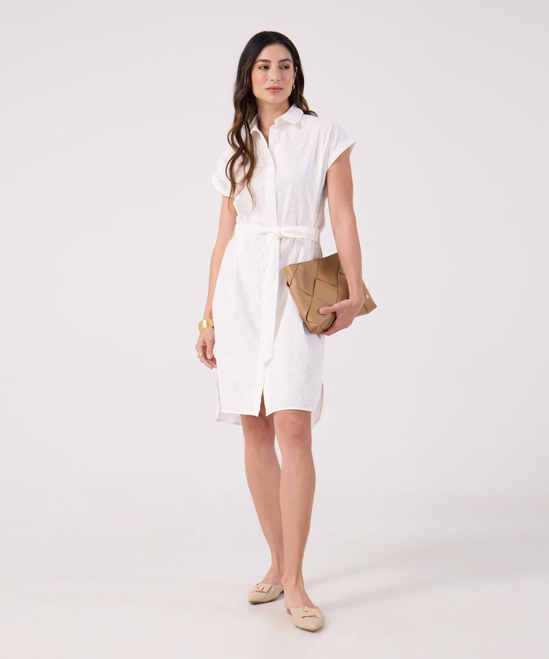 Vestido Estampado Manga Corta 