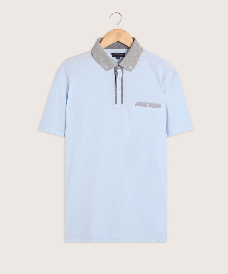Polo Cuello Tejido, Con Bolsillo