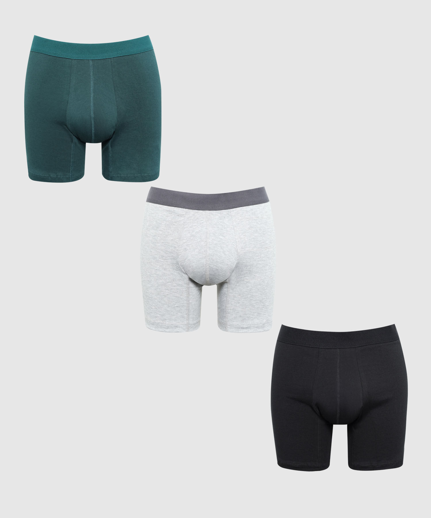 Set x3 B&oacute;xers Cl&aacute;sicos para Hombre