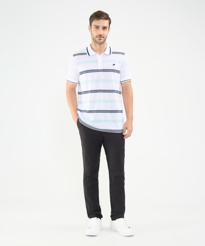 Polo Tejida con Franjas