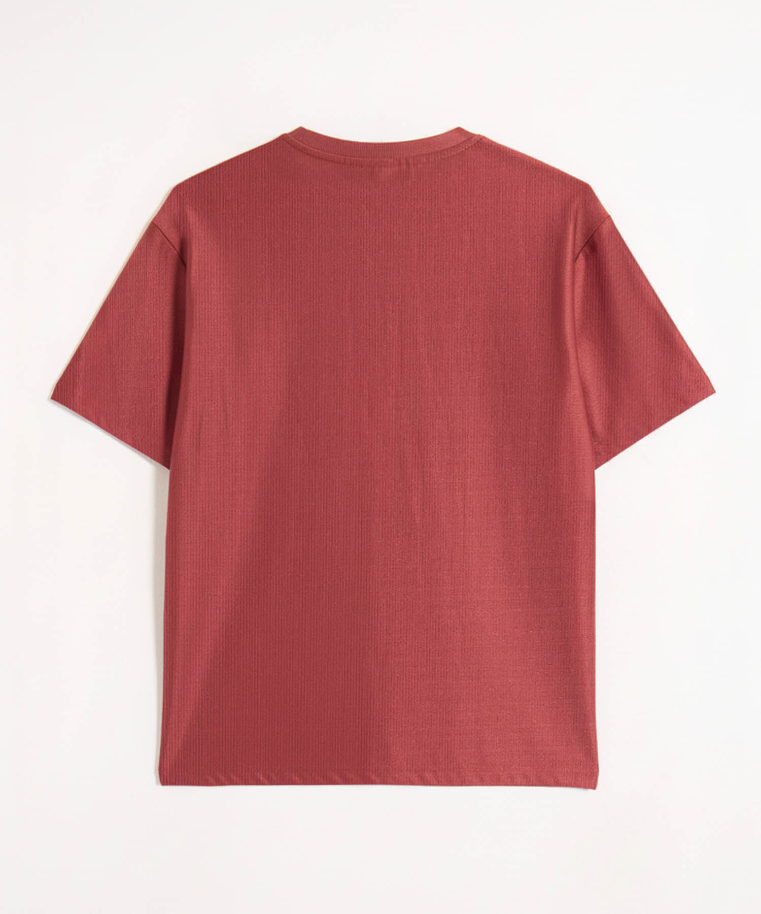 Camiseta Texturizada Cuello Redondo Mujer