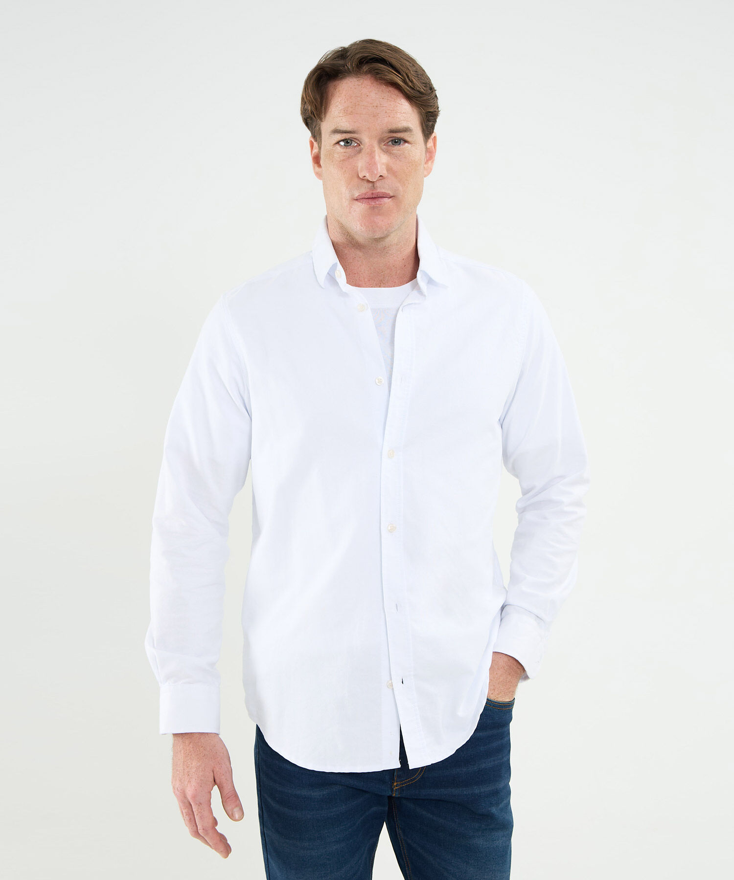 Camisa Manga Larga Oxford