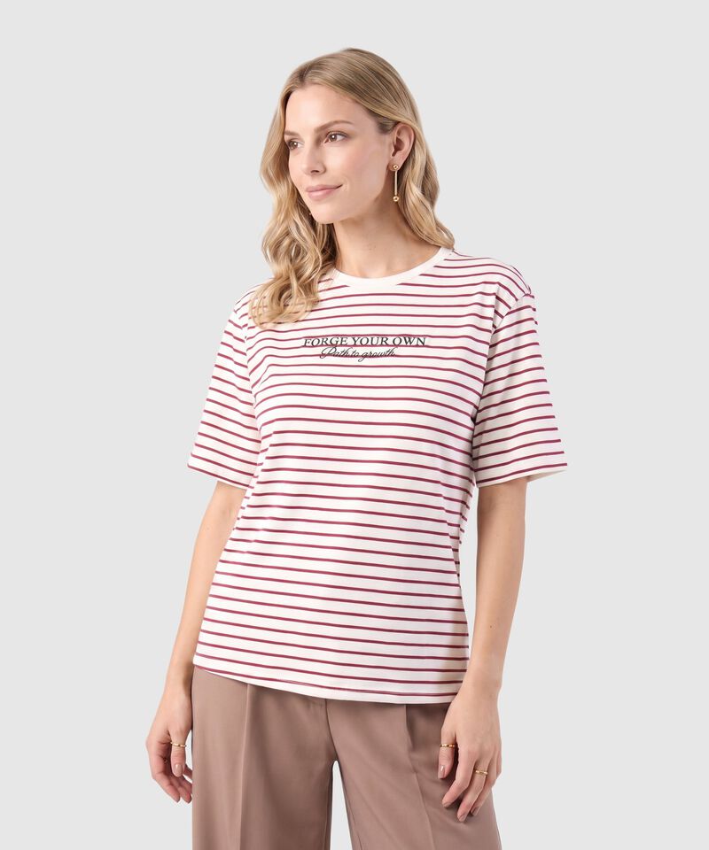 Camiseta Estampada De Manga Corta Para Mujer