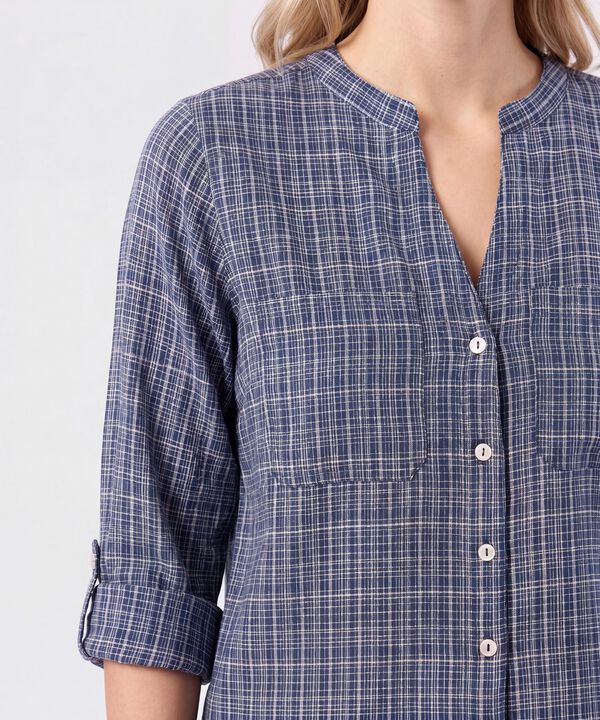 Blusa Cuello V Manga Larga Para Mujer