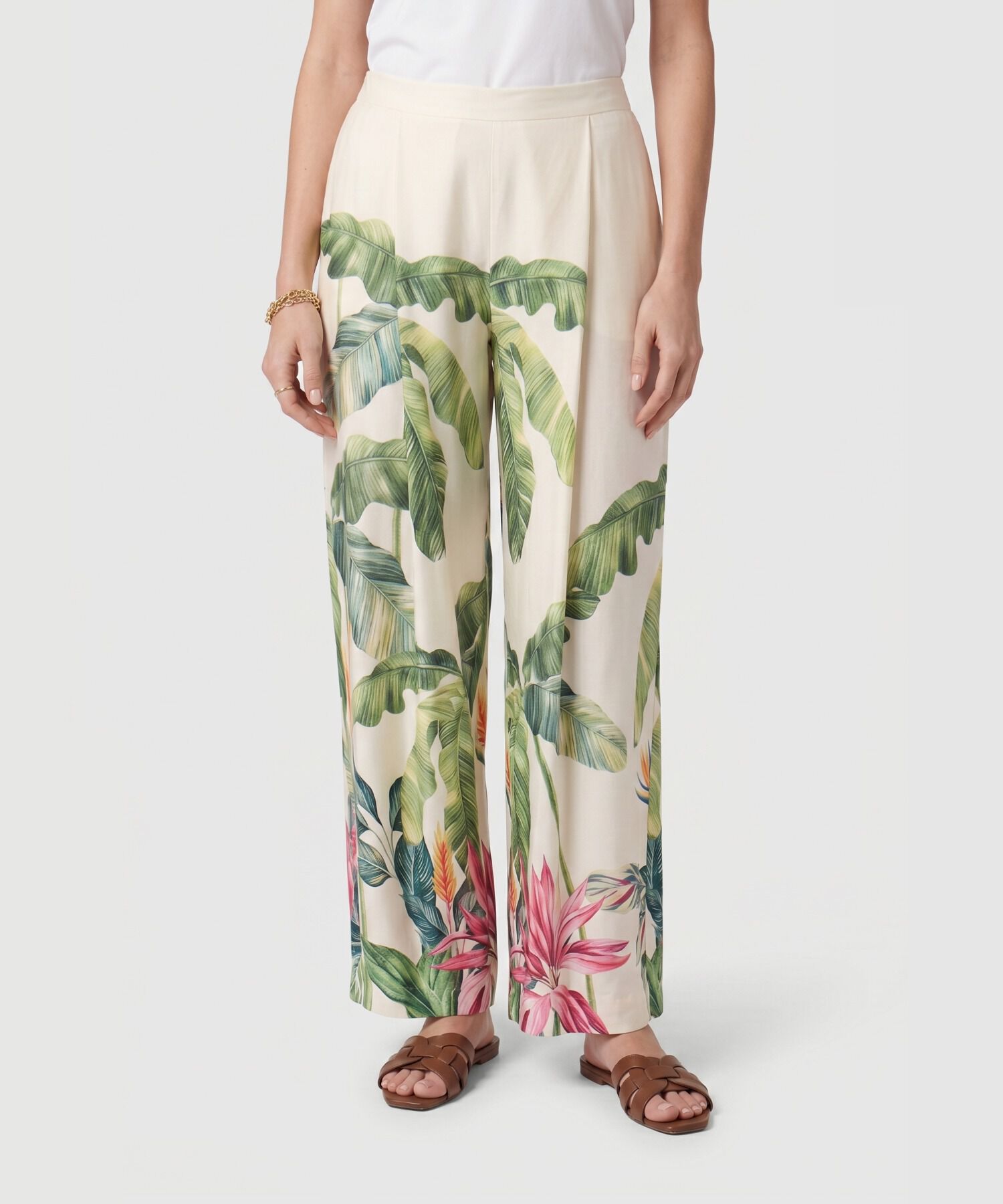 Pantal&oacute;n Fluidos Con Prenses Para Mujer
