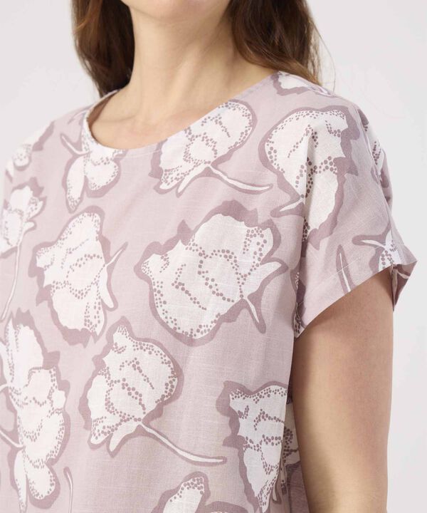 Blusa Estampada Cuello Redondo  image number null