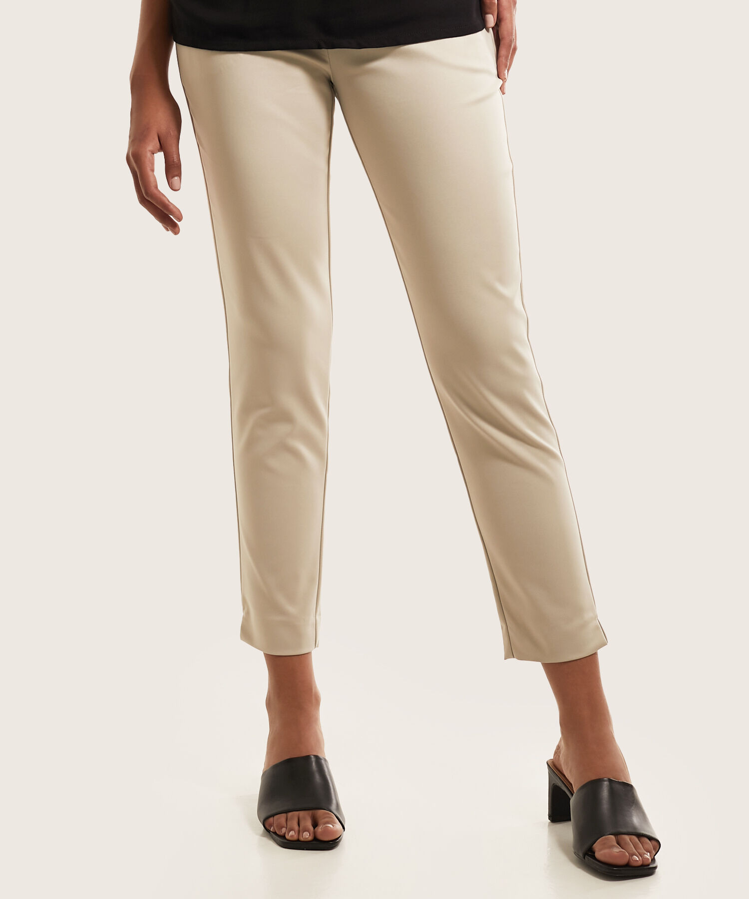 Pantalones de mujer con elastico en el tobillo deals