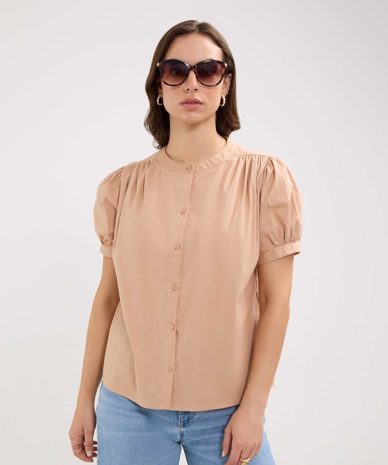 Blusa Escote Redondo
