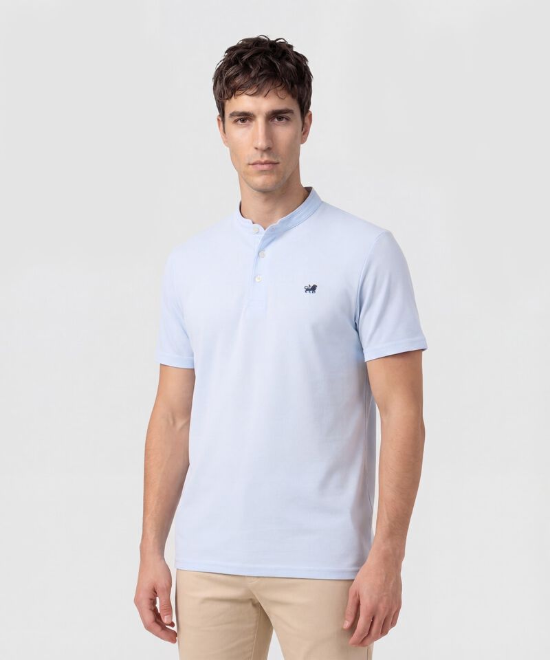 Polo Unicolor Con Bordado