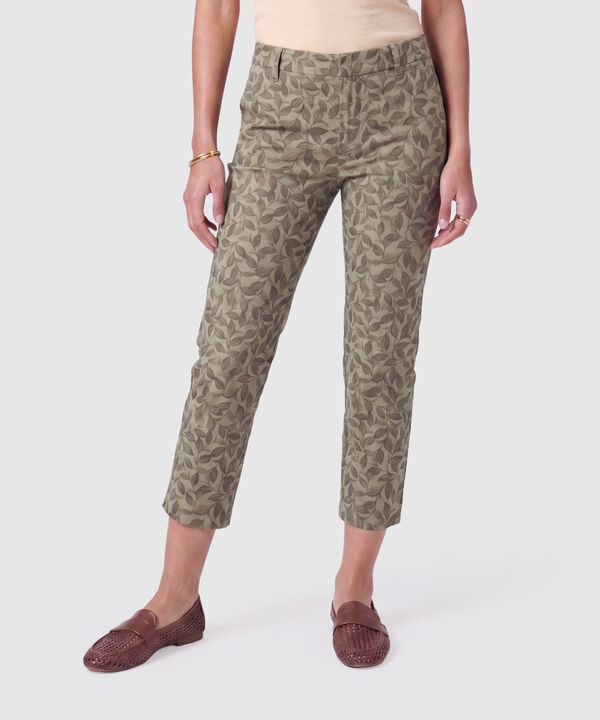 Pantal&oacute;n Capri Estampado Mujer image number null