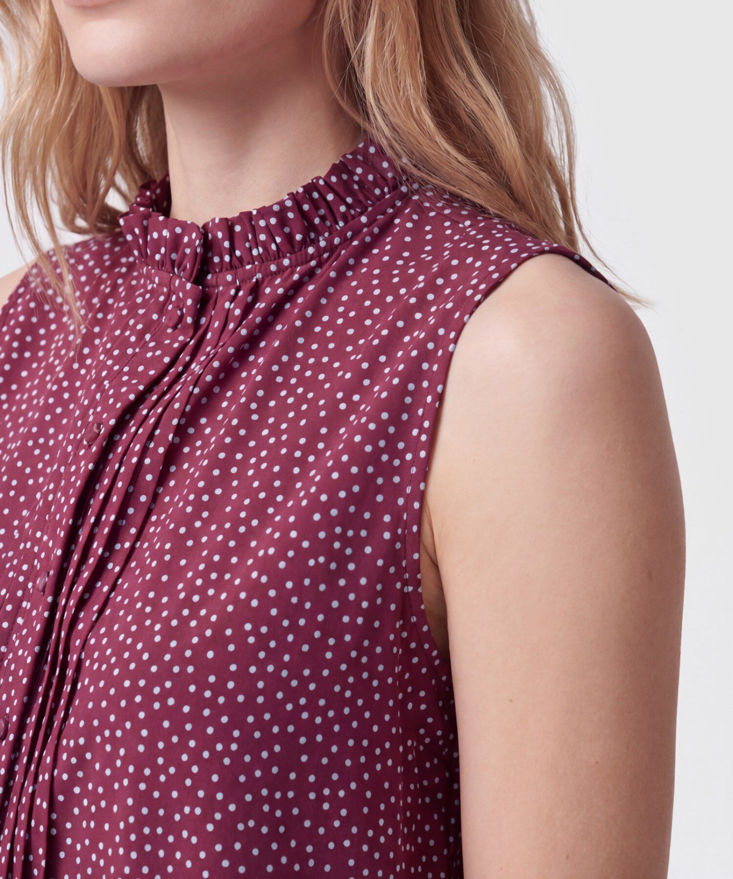 Blusa Estampada Sin Mangas Para Mujer