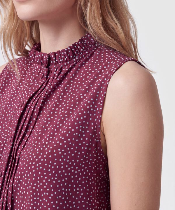Blusa Estampada Sin Mangas Para Mujer
