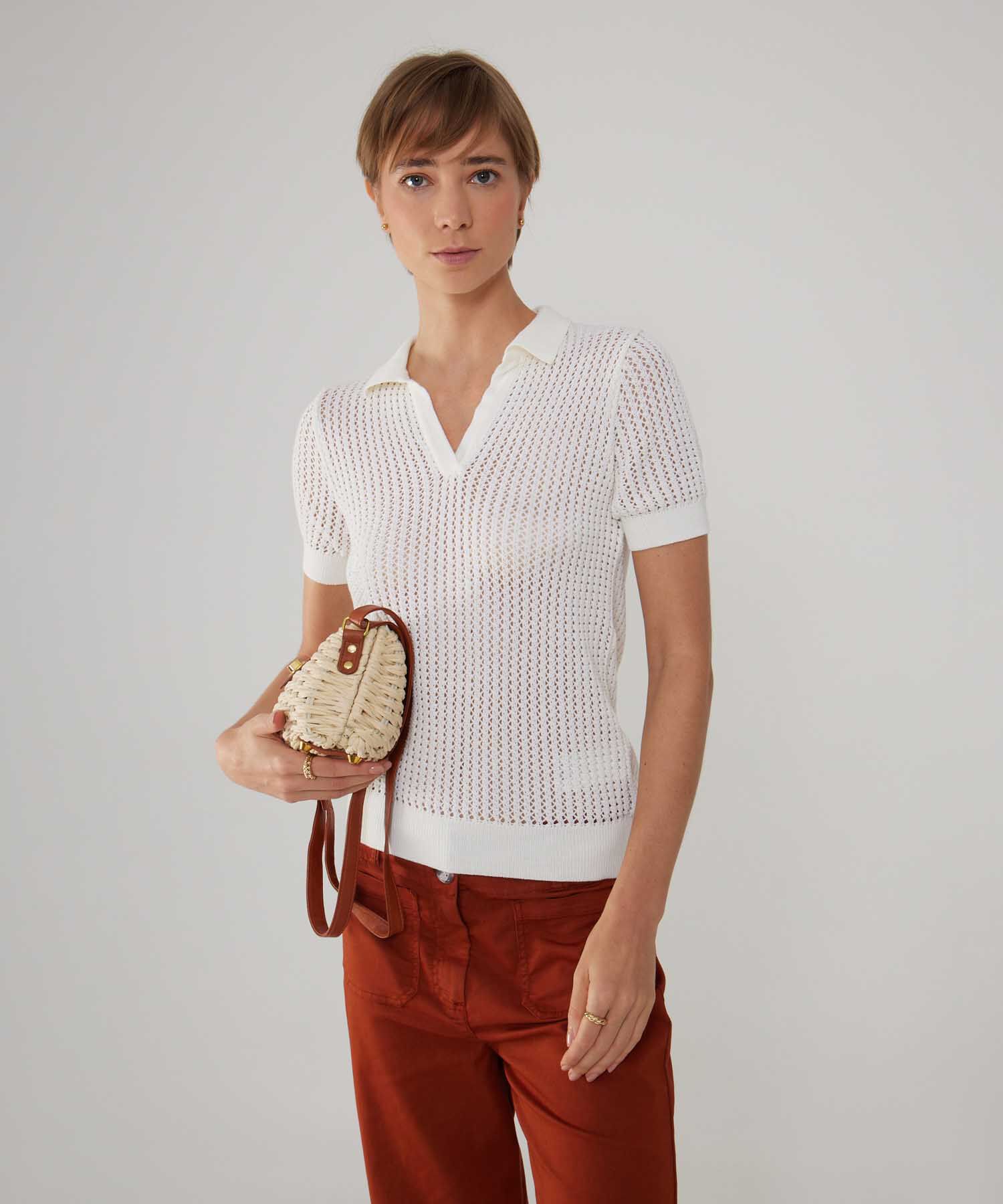 Polo unicolor top